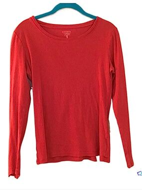 Gap Womens Red Long Sleeve T Shirt, M